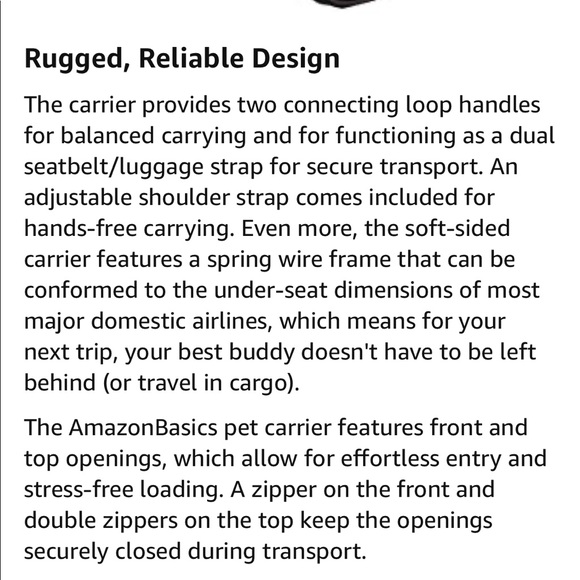 PET TRAVEL CARRIER - Picture 7 of 7